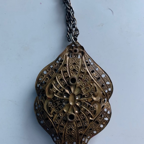 Vintage Black Cameo Necklace - Picture 3 of 5